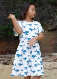 Whale Dreaming organic cotton dress